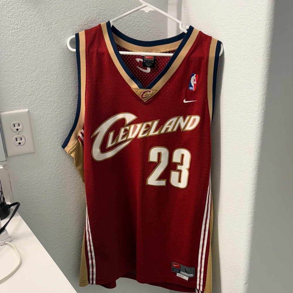 Nike Cleveland Jersey Red and Gold